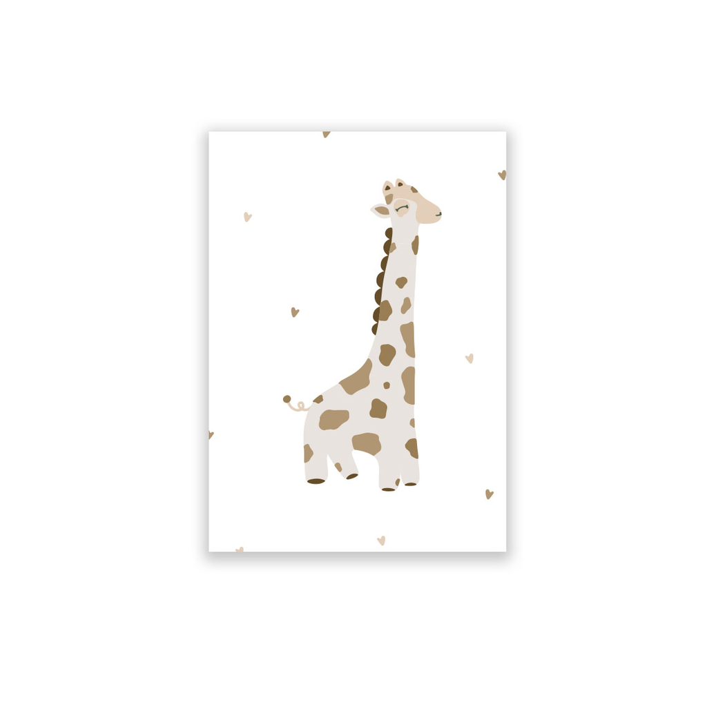 Vykort med giraff 10 st