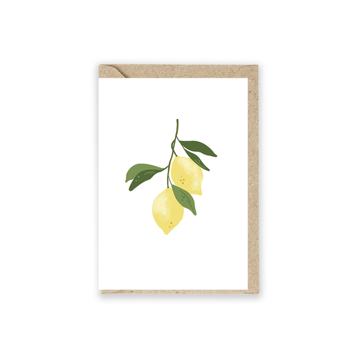 [Art.-Nr.: 58] Hälsningskort Citron 5 st